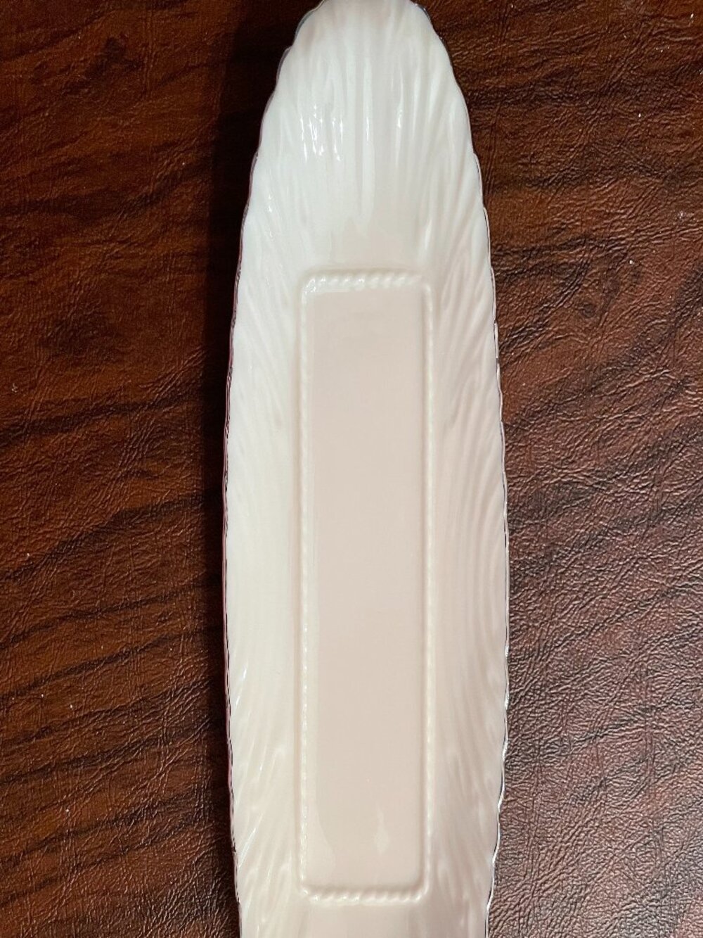 Lenox Solitaire Platinum Ivory Butter Dish Porcelain c. 1965-2023